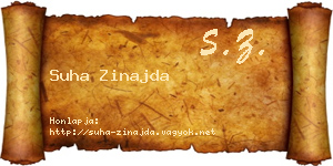 Suha Zinajda névjegykártya